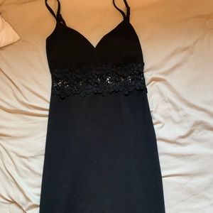Black bodycon dress